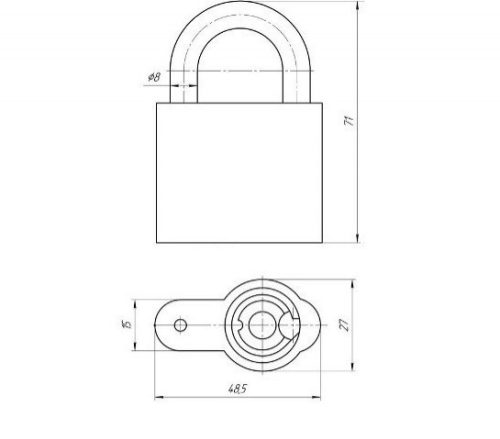 Замок навесной Зенит ВС26 г.Димитровград