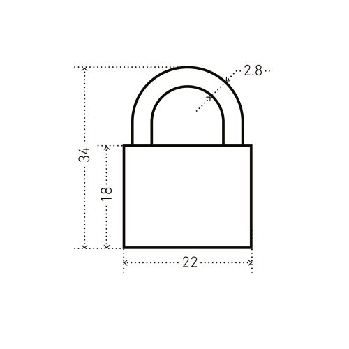 Аллюр Замок навесной ВС1Л-20 (чёрный)