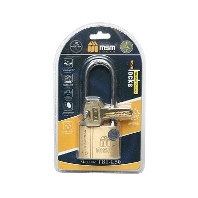 Замок навесной MSM TB1-L50 Блистер