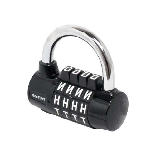 Булат Замок навесной кодовый ВС 604Б (черный)