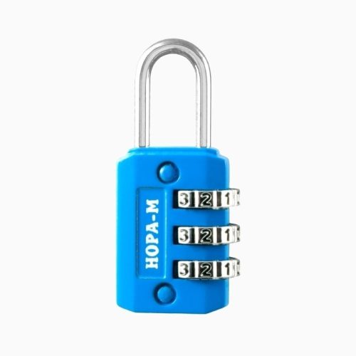 Н-М Замок навесной кодовый 604 (голубой)