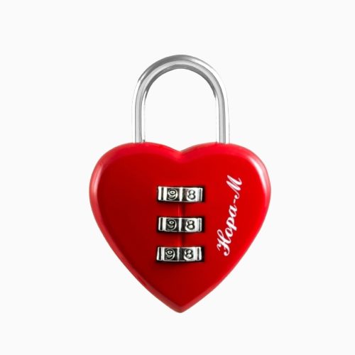 Н-М Замок навесной кодовый 606 (красный)