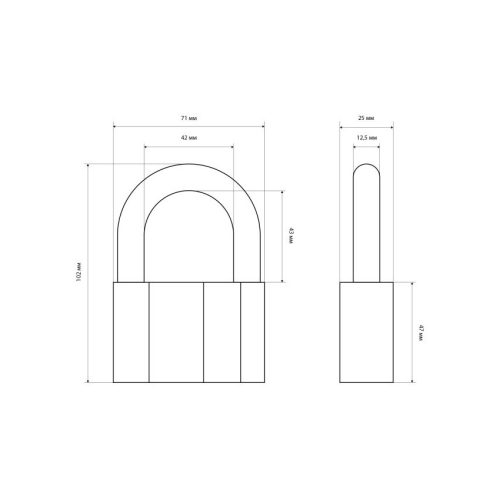 Стандарт Замок навесной AL-780