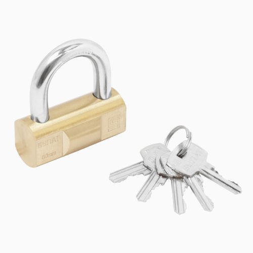 Булат Замок навесной ВС 1-060 латунный d=10мм