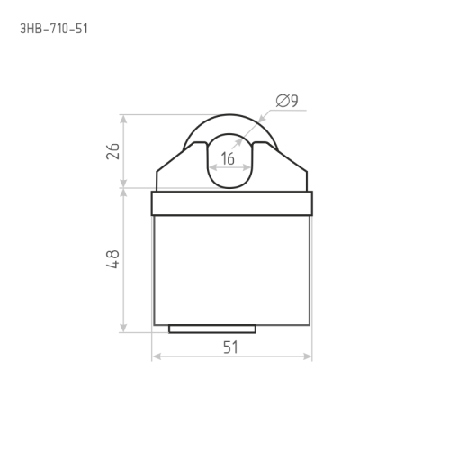 Н-М Замок навесной всепогодный ЗНВ-710-51 (4 ключа)