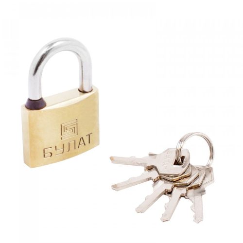 Булат Замок навесной ВС 1140 латунный d=6,5мм