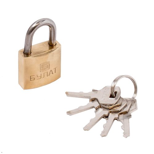 Булат Замок навесной ВС 1125 латунный d=4,5мм