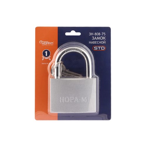 Н-М Замок навесной ЗН-808-75 мм (3 кл.)
