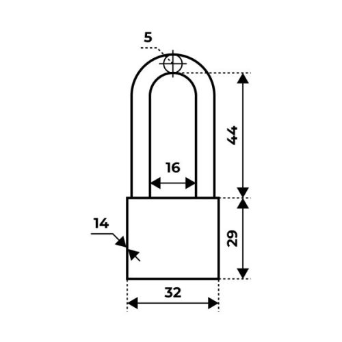 Аллюр Замок навесной ВС1Ч-032Д EXTRA