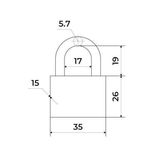 Стандарт Замок навесной HDS-340