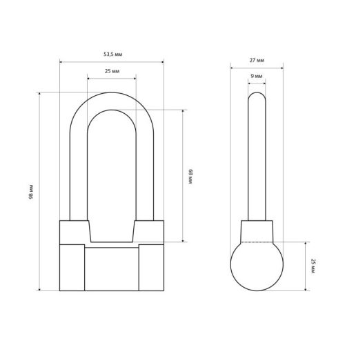 Стандарт Замок навесной AL-660L