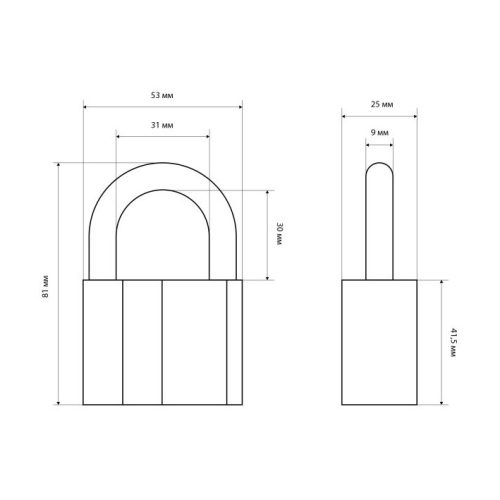 Стандарт Замок навесной AL-760