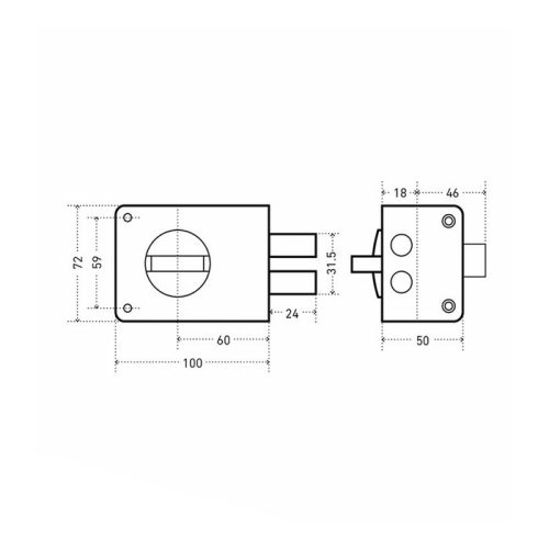 Замок накладной ЗН1-1 г.Пенза