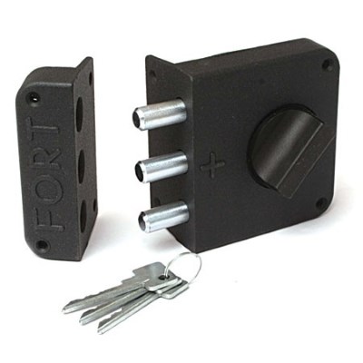 Замок накладной Зенит ЗН 1-3-3 (медь) (аналог "Форт+") г.Димитровград