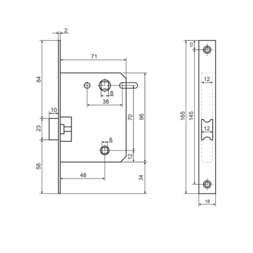 Аллюр Защёлка АРТ L7050S SN (матовый никель)
