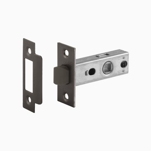 Н-М  Защелка дверная С-45П пластиковый ригель (графит)