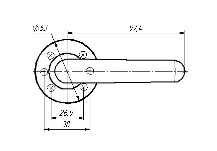 РучкаЗенитРФ4.21 (комп. 2 шт.) (чёрный матовый) г.Димитровград