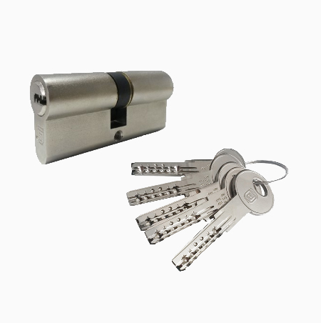 Цилиндровый механизм Гардиан GB 82(41*41) никель 5 кл. кл+кл.