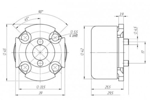 Механизм секретностиБарьер-4длина стержня ключа 108 мм