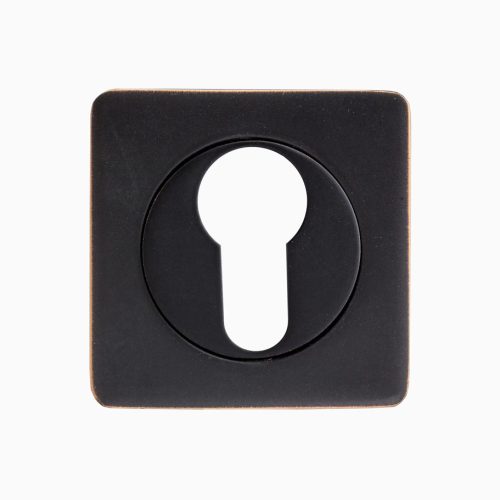 ET 02 ABB Накладка на цилиндр RENZ, чёрная бронза с патиной