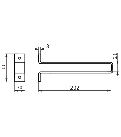 Кронштейн LOFT 200 мод.8 (черный)