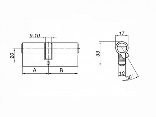PALLADIUM Цилиндровый механизм ZN 90 С ET SN