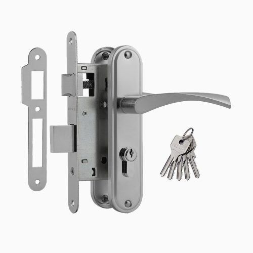 Н-М  Замок врезной 700А-55 мм (хром)