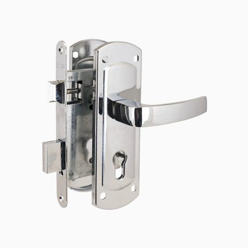 Аллюр Замок врезной ЗВ 4-1/58А CP (хром) ДЛЯ КАЛИТОК