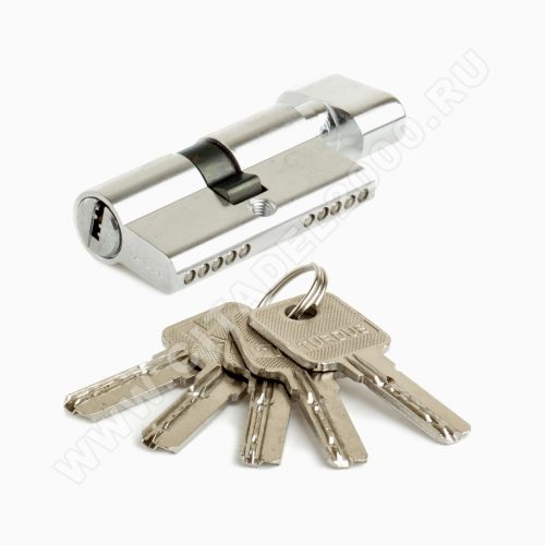 Цилиндр алюминиевый А60РС (ключ/завёртка, хром) TURDUS