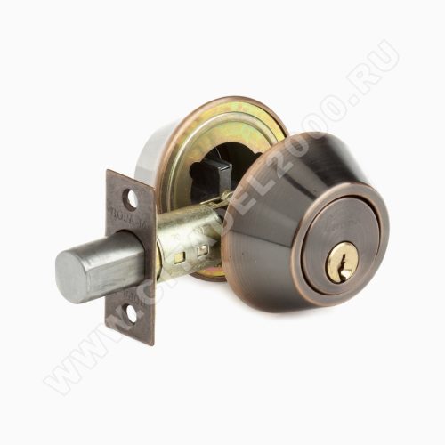 Н-М Замок врезной D2 (старая медь) (ключ/ключ)