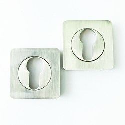 ET 05 Накладка кв. на цилиндр TIXX, ник.м./ник.бл.