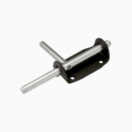 Засов воротный (90) 180 мм (с проушиной) (черный)