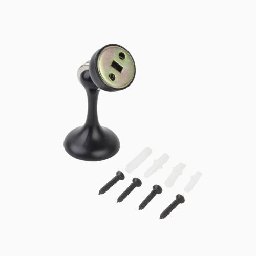 Стандарт Ограничитель дверной магнитный 102 BL (матовый чёрный) прямой