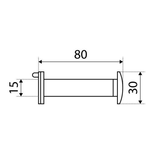 Стандарт Глазок ГДШ-5 70-130 мм ПЛАСТИК (чёрный)