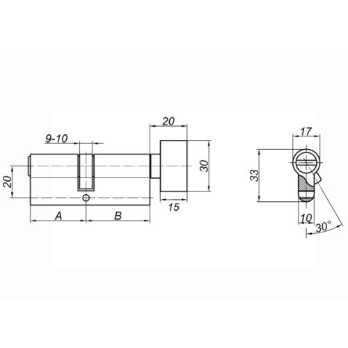 ПОД ОДИН КЛЮЧ Механизм секретности Зенит МЦ1-5-80 (ключ/ключ)