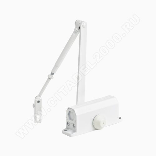 Н-М Доводчик №2s F (25-50кг) - белый - с фиксацией