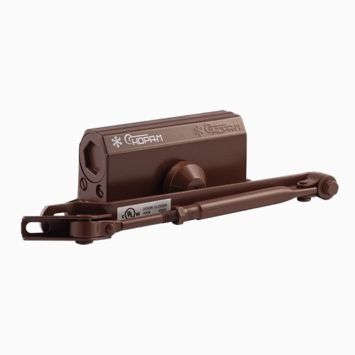 Н-М Доводчик №2s F (25-50кг) - коричневый - с фиксацией